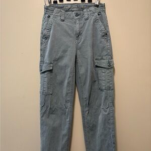 American Eagle Outfitters Women's Blue Cargo Jeans